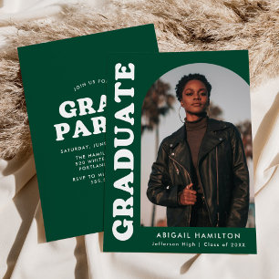 Invitación Partido de Graduación de Fotografía Verde para el