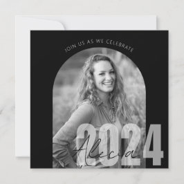 Invitación Partido de Graduación de Fotografías Black 2024