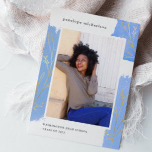 Invitación Partido de Graduación de Fotografías Botánicas Blu