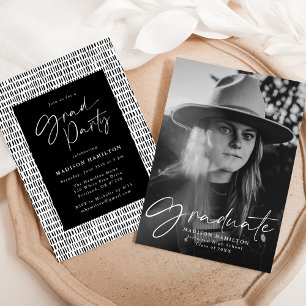 Invitación Partido de Graduación de Fotografías con Guión Ele