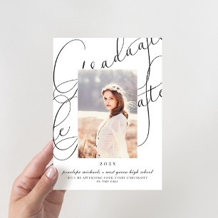 Invitación Partido de Graduación de Fotografías con Guión Ele