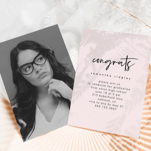 Invitación Partido de Graduación de Fotografías con Guión Ros
