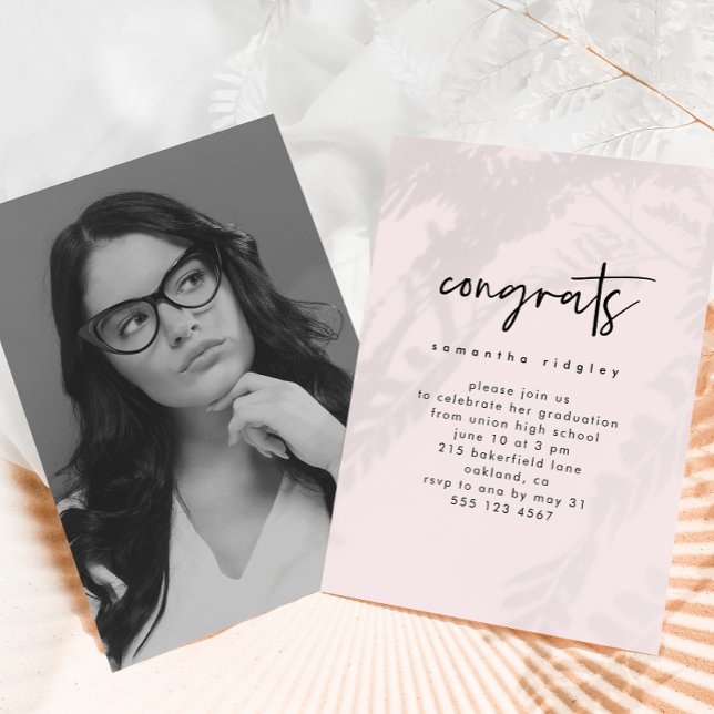 Invitación Partido de Graduación de Fotografías con Guión Ros (Subido por el creador)