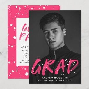 Invitación Partido de Graduación de Fotografías con Plata de