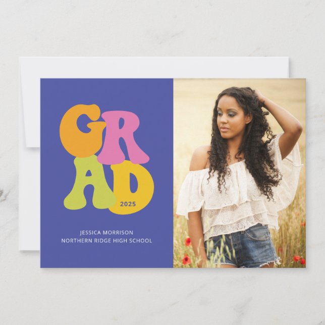 Invitación Partido de Graduación de Fotografías de Diseño Ret (Anverso)