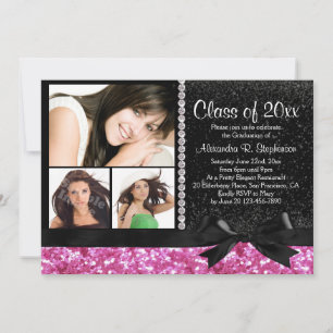 Invitación Partido de Graduación de Fotografías de Esparkle R