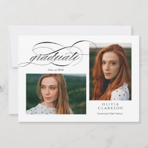 Invitación Partido de Graduación de Fotografías de Guión Blan