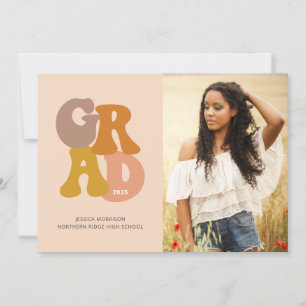 Invitación Partido de Graduación de Fotografías de Vibe Retro