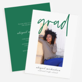 Invitación Partido de Graduación de Fotografías en Blanco y V