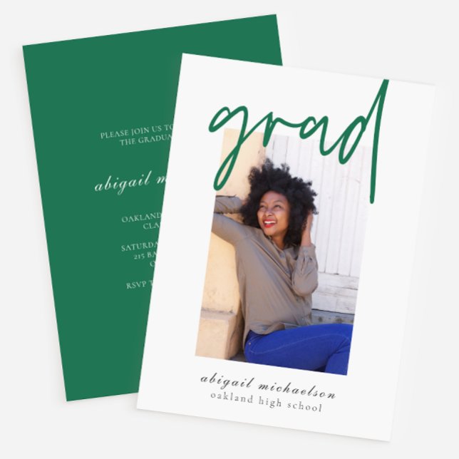 Invitación Partido de Graduación de Fotografías en Blanco y V (Subido por el creador)