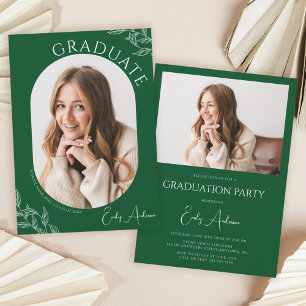 Invitación Partido de Graduación de Fotografías Green Green G