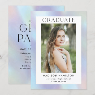 Invitación Partido de Graduación de Fotografías Holográficas
