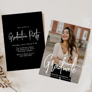 Invitación Partido de Graduación de Fotografías manuscritas