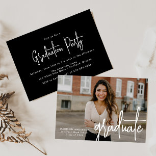 Invitación Partido de Graduación de Fotografías manuscritas
