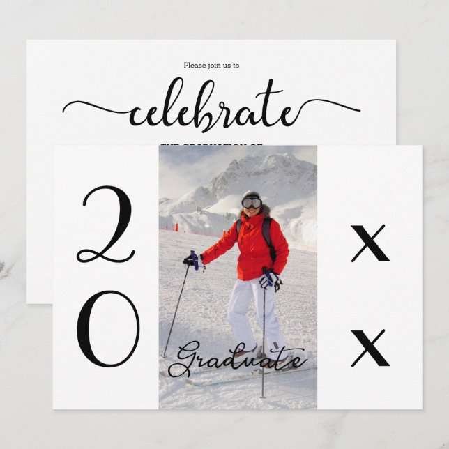 Invitación Partido de Graduación de Fotografías Modernas 2025 (Anverso / Reverso)