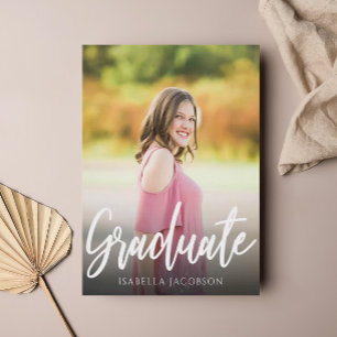 Invitación Partido de Graduación de Fotos con Guión Moderno