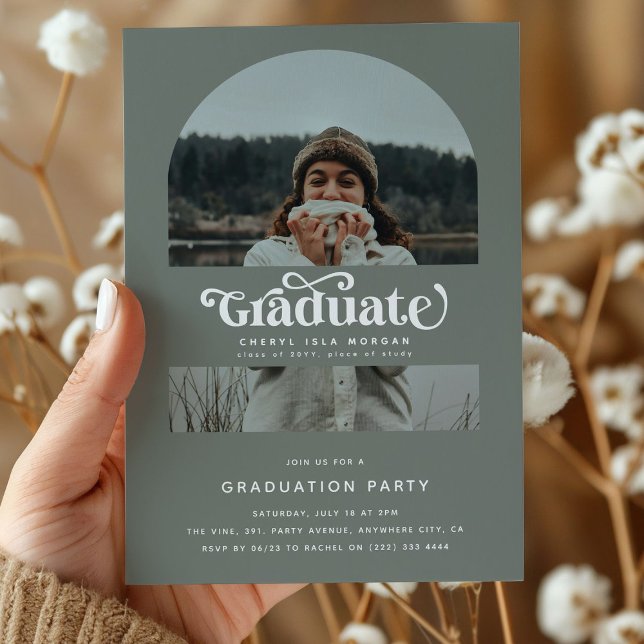 Invitación Partido de Graduación de Fotos del Arco de Graduad (Subido por el creador)