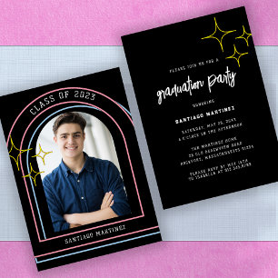 Invitación Partido de Graduación de Fotos del Arco del Boho R