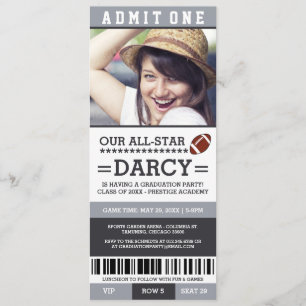 Invitación Partido de graduación de fútbol invita