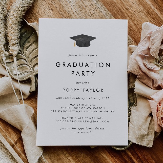 Invitación Partido de Graduación de Grado de Grado de moda (Subido por el creador)