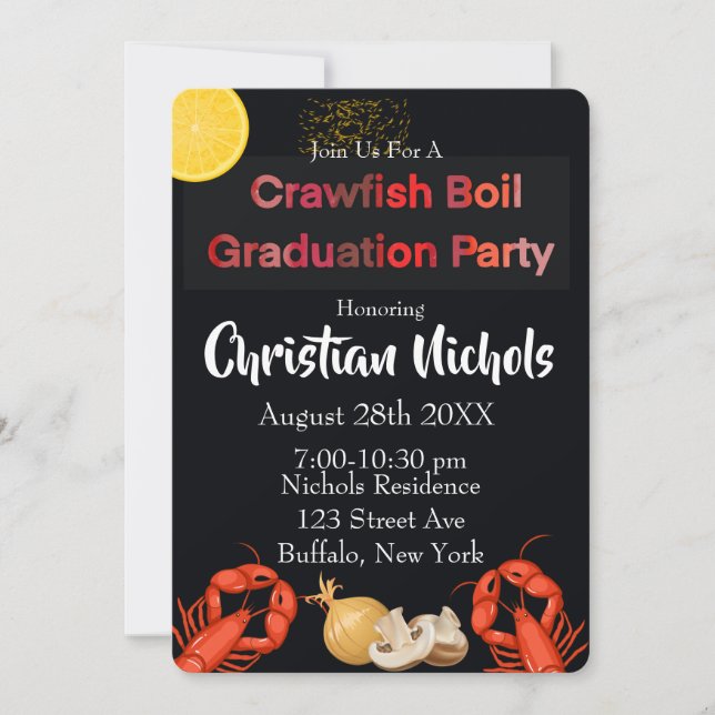 Invitación Partido de Graduación de Hierro de los Langostinos (Anverso)