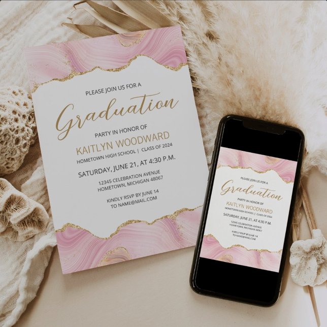 Invitación Partido de Graduación de la Agata de Oro Rosa de 2 (Subido por el creador)