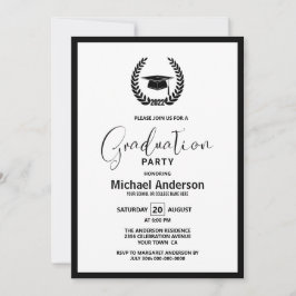 Invitación Partido de Graduación de la Corona y el Mortarboar