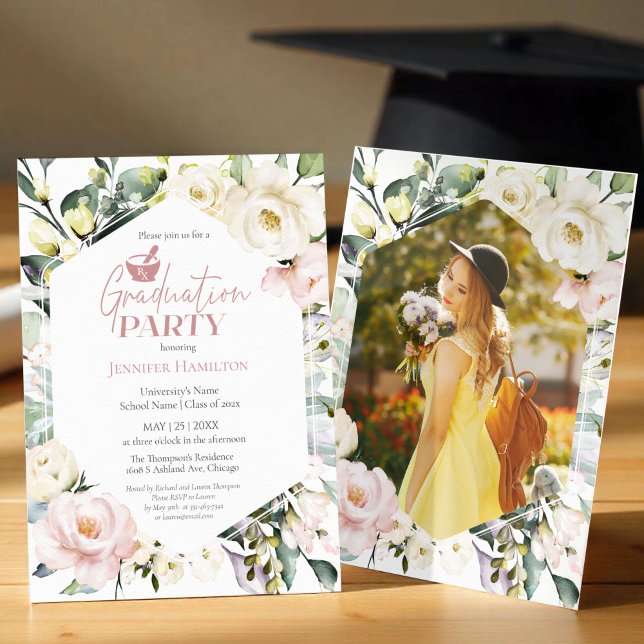 Invitación Partido de Graduación de la Escuela Boho Floral Ph (Subido por el creador)