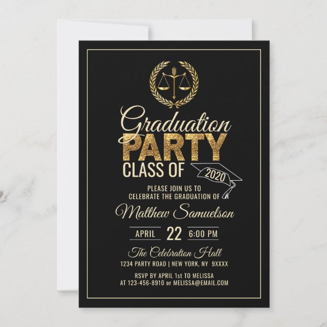 Invitación Partido de GRADUACIÓN de la Escuela de Derecho del (Anverso)