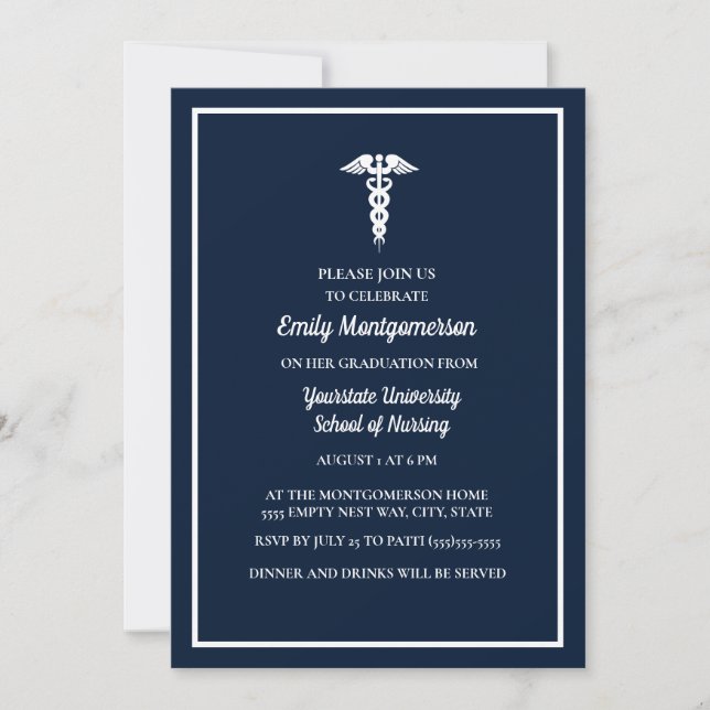 Invitación Partido de graduación de la Escuela de Enfermería  (Anverso)
