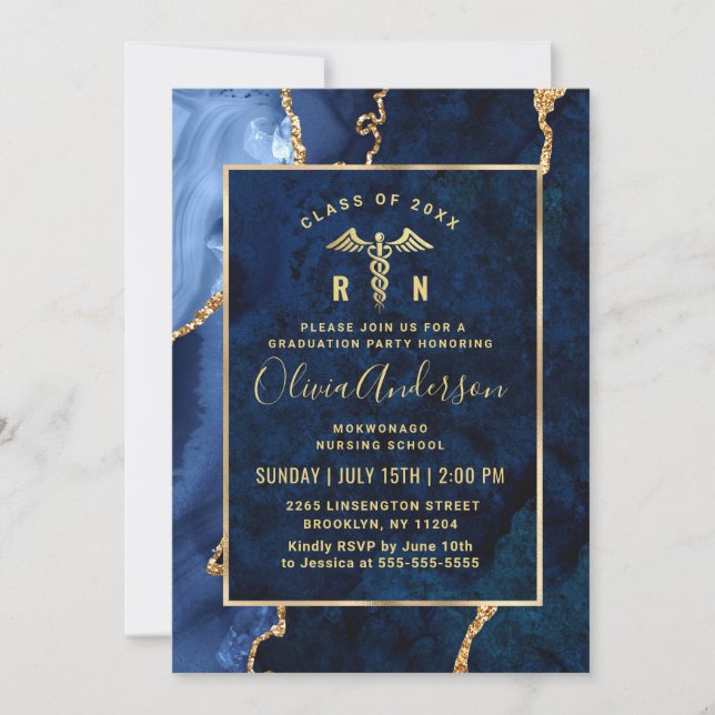 Invitación Partido de Graduación de la Escuela de Enfermería  (Anverso)