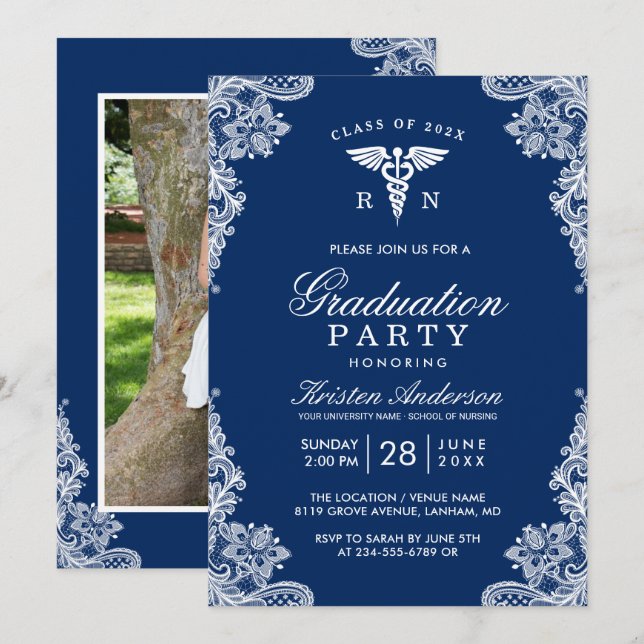 Invitación Partido de graduación de la Escuela de Enfermería  (Anverso / Reverso)