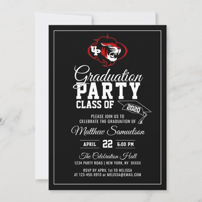 Invitación Partido de GRADUACIÓN de la Escuela Negra Moderna| (Anverso)