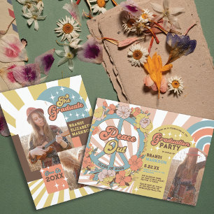 Invitación Partido de Graduación de la Foto de Arcos Florales