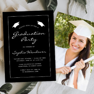 Invitación Partido de Graduación de la Frontera Blanca Negra 