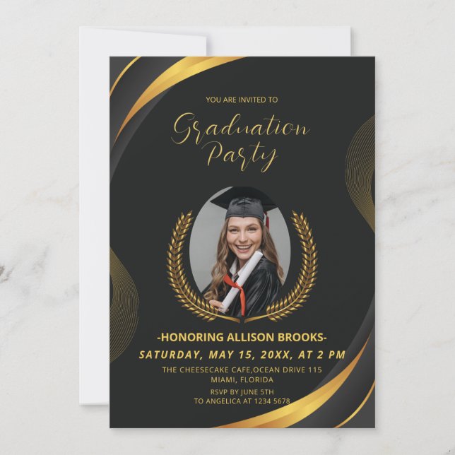 Invitación Partido de Graduación de la Guerra del Laurel Dora (Anverso)
