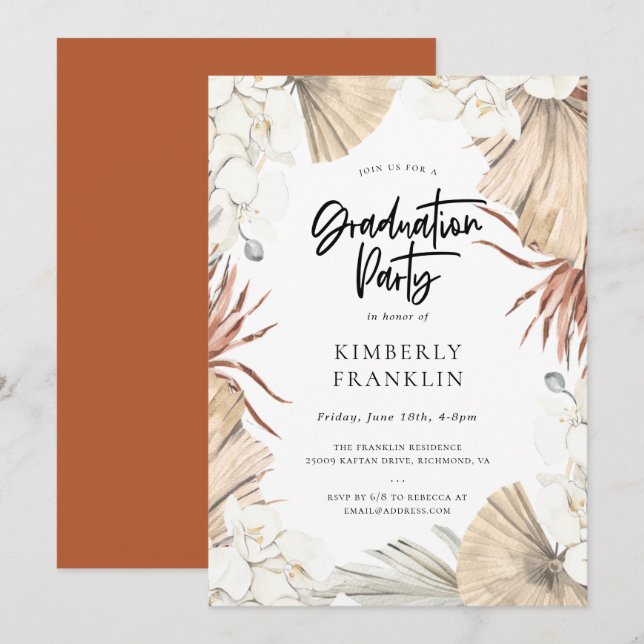 Invitación Partido de Graduación de la Moda del Desierto del  (Anverso / Reverso)