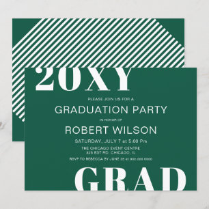 Invitación Partido de Graduación de la Tipografía Negrita Bla