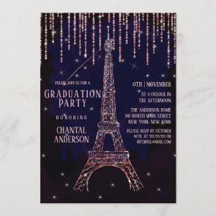 Invitación Partido de Graduación de la Torre Eiffel del Purpu