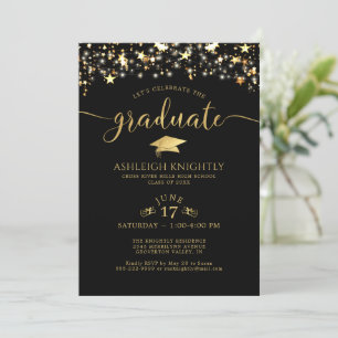 Invitación Partido de Graduación de las Estrellas de Confetti