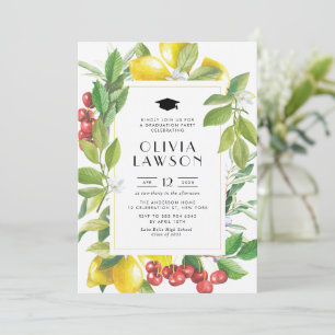 Invitación Partido de Graduación de Limón y Cranberry de Acua