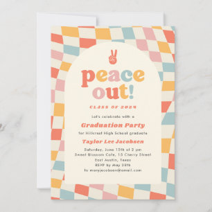 Invitación Partido de Graduación de los 70 de la Retro Groovy