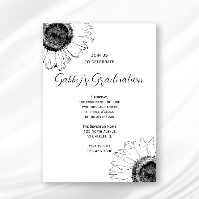 Invitación Partido de Graduación de los Sunflower Blancos y N (Subido por el creador)