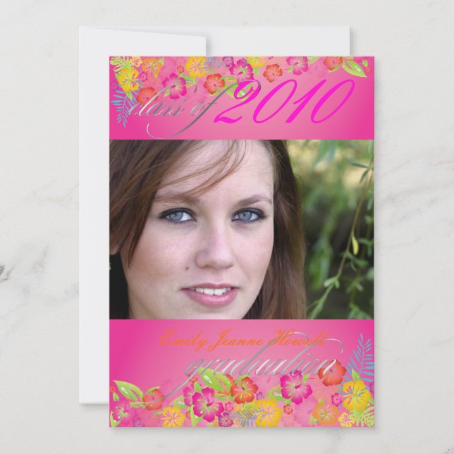 Invitación Partido de Graduación de Luau (Anverso)