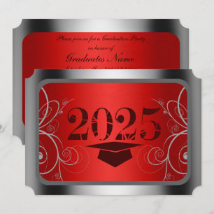 Invitación Partido de Graduación de Marco Rojo y Plata