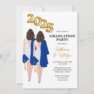 Invitación Partido de Graduación de Mujeres Gemelas