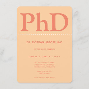 Invitación Partido de Graduación de Naranjas de doctorado