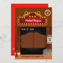 Partido de Graduación de Neon Wild West Cowboy