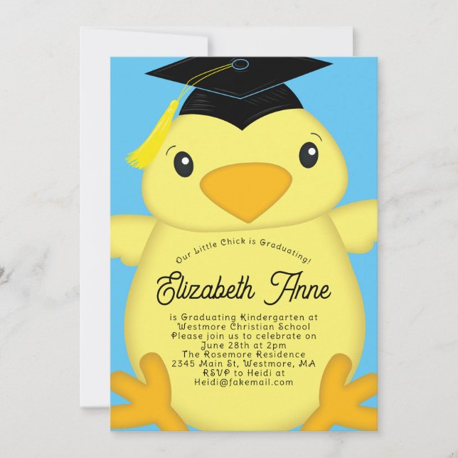 Invitación Partido de Graduación de Niñas de Primera Infancia (Anverso)