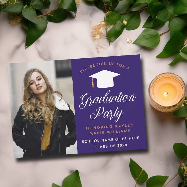 Invitación Partido de Graduación de Oro Morado Foto 2025 (Subido por el creador)
